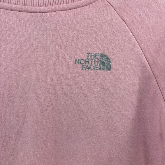The North Face Women’s XXL Graphic Injection Crew Sweatshirt Pink Pullover - Picture 8 of 12
